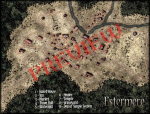 Estermere - Town Map - Preview Version