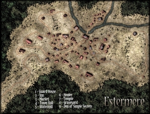 Estermere - Town Map