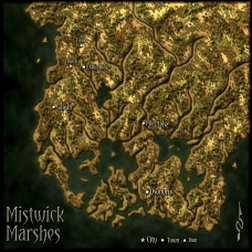 Mistwick Marshes - Regional Map